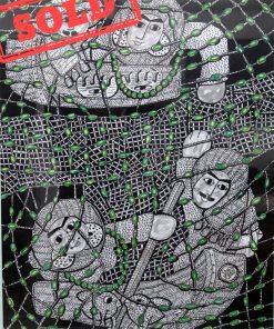 Sold - The Fisherman "The Man and the Wife" Black and green 49×63