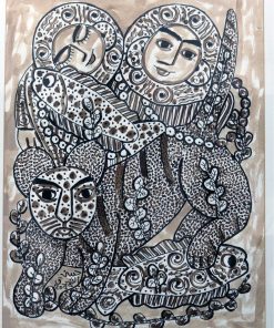 The woman and the cat