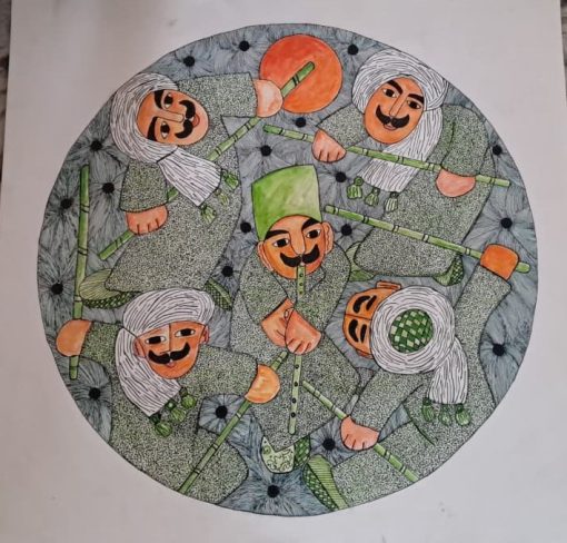 Tahtib Materials used: Special Colors Size: 70×70