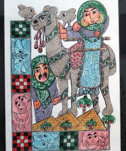 The Camel Riders Materials used: Special Colors Size: 50×70