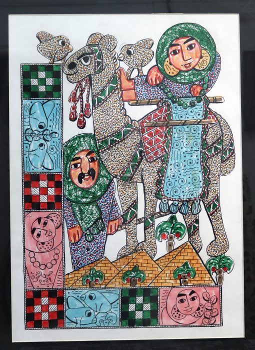 The Camel Riders Materials used: Special Colors Size: 50×70