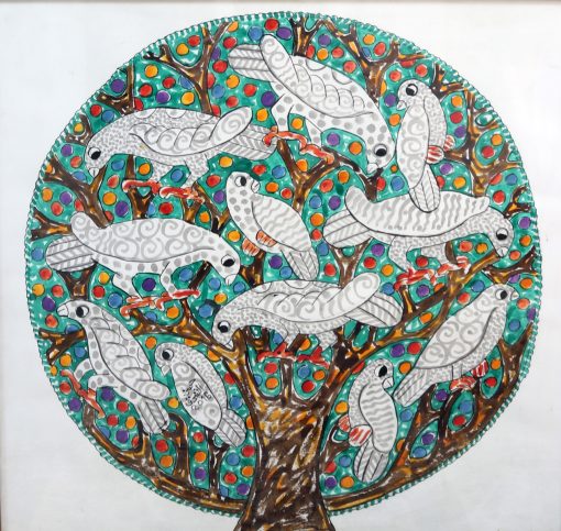 The Pigeon Materials used: Special Colors Size: 75×80
