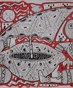 The boat and the seashells Materials used: Special Colors Size: 50×70