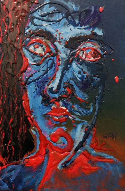 No title- Mixed Media & epoxy - 37×58