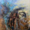 The Palm of the Moon - Mixed Media on Canvas - 100×70 cm