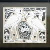 Cattle Egret - Dimensions 63×54 Materials used: Special paints