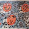 Sold - Artwork Name: Masks Materials Used: Special Colors Dimensions: 60×75