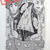 Sold - Artwork Name: Love Materials Used: Black and White Work Dimensions: 50×70