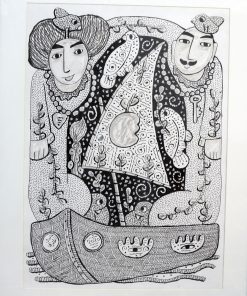 Sold - Artwork Name: Love Materials Used: Black and White Work Dimensions: 50×70